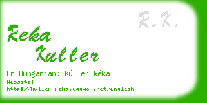 reka kuller business card